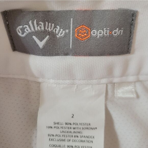 Callaway Women's Opti Dri™ White Golf Skort - Picture 2 of 13